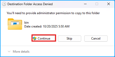 Continue for rocblas.dll