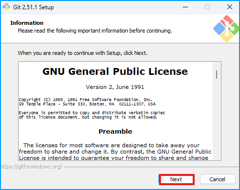 Git License Agreement