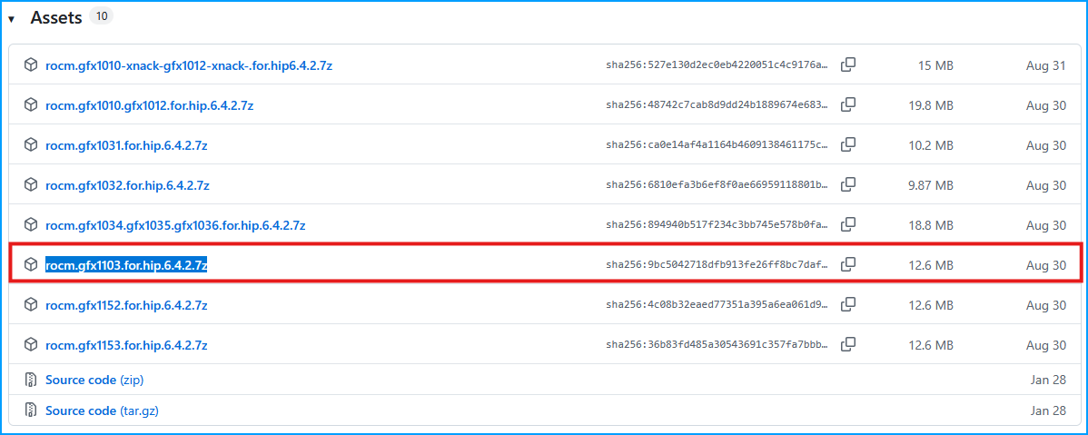 ROCm Libraries GFX1103 Download