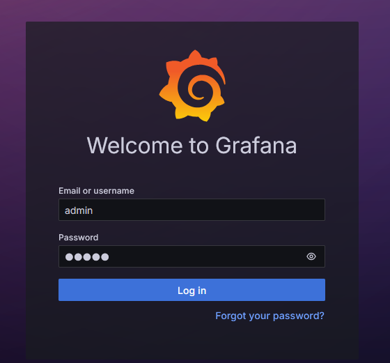 Grafana Login Page